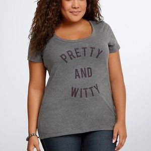 Torrid Pretty And Witty Graphic Tee
